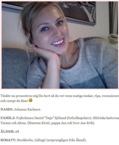 "Dajas" flickvän Johanna Karlsson avslöjade att han inte får ett nytt kontrakt i Djurgården.
